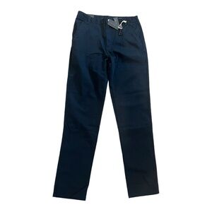 David Oliver Boys Size 18 Slim Navy Blue Rick Chino Pants Cotton Brand New